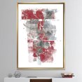 thumbnail image 3 of Déplacer dans et hors du Trafic I Rouge Gris - Toile Encadrée Géométrique, 3 of 3