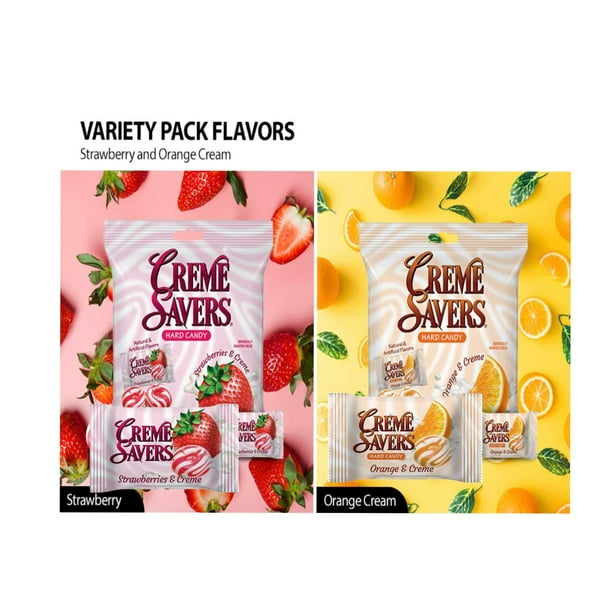 Creme Savers Hard Candy - Strawberries & Orange for Breakroom