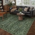 thumbnail image 6 of BERTHMEER 5'x7' Area Rugs for Living Room Kitchen Rugs for Bedroom Non Slip Washable Vintage Green Carpets Oriental Distressed Office Dorm Dining Room Traditional Throw Rugs, 6 of 8