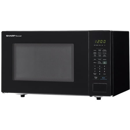 Sharp - Carousel 1.4 Cu. Ft. Microwave with Sensor Cooking - Black