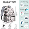 thumbnail image 5 of Boston Terrier Puppy Dog Backpack for School,Cute School Bag,Schoolbag with Adjustable Shoulder Straps & Padded Back,15.3"x11"x6.7", 5 of 5