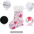 thumbnail image 3 of Coolnut 2 PCS Christmas Stocking Love Starry Big Warm 17.7 x 12 Inch Hanging Xmas Stockings Decoration for Family Holiday Party Ornaments Decor Fireplace, 3 of 7