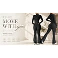 thumbnail image 4 of Apeya 2 Piece Workout Sets for Women, Yoga Set with Zip Long Sleeve Top and High Waist Elastic Bottoms, Soft Nylon Blend Activewear Multiple Colors Available for Daily Training, 4 of 7