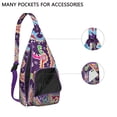 thumbnail image 2 of Classic Bohemian Sling Backpack - Timeless Paisley Print Shoulder Bag, Multi-Functional Pack for Cycling & Hiking, 2 of 4