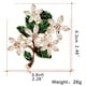 thumbnail image 3 of Broche Flor Vintage Moda gota de aceite esmaltado Broche Corsage Hoja Verde, 3 of 8