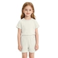 thumbnail image 2 of BOOMNY Baby Girls 2 Peice Pajamas Sets Soft Short Sleeve Sleepwear Tops Shorts Pjs Set for Kids Cozy Loungewear Homewear, 2 of 4