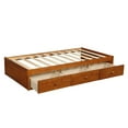 thumbnail image 5 of Gzxs Wooden Platform Bed with 3 Storage Drawers, Twin Size, Walnut, 5 of 10