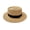 D, variant on Flat Straw Hat Natural Straw Weaving Wide Brim Sun Hat Summer Beach Sun Protection Hat with Ribbon Bow