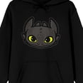 thumbnail image 7 of How to Train Your Dragon Toothless Head Vector Graphic on Black Adult Hoodie-Small, 7 of 7