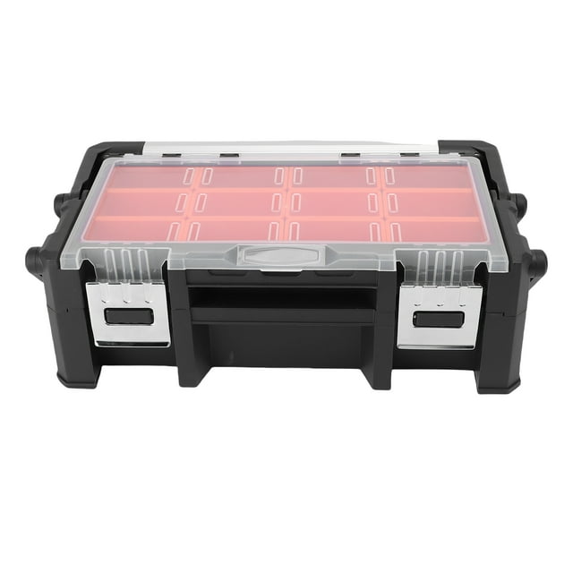 Boîte de Rangement pour Petites Pièces, Organisateur de Petites Pièces en Alliage d'Aluminium PP pour Garage Établi RV