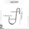 thumbnail image 3 of S Size Heavy Duty S Hooks Pan Pot Holder Rack Hooks Hanging Hangers S Shaped Hooks for Kitchenware Pots Utensils Clothes Bags Towels Plants, 3 of 6