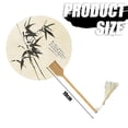 thumbnail image 4 of 1pcs ancient style rice paper Group fan Chinese style group fan suitable for parties, weddings, 4 of 5