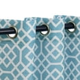 thumbnail image 4 of Superior Semi-Sheer Honeycomb Printed Curtain Panels (Set of 2) Light Blue, 4 of 4