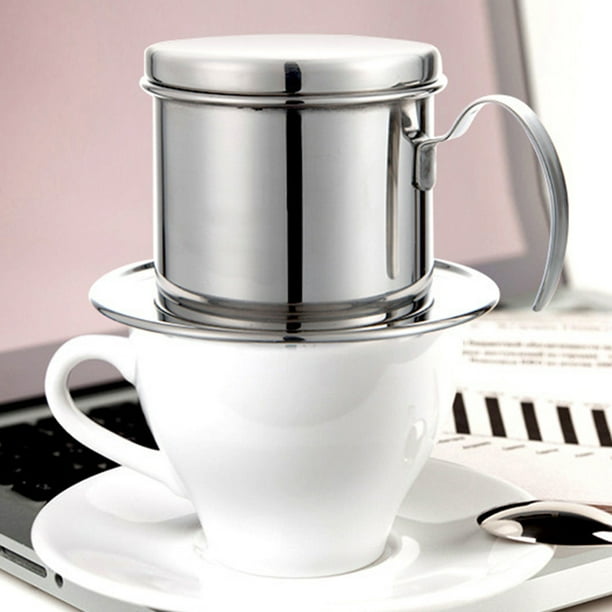 SANWOOD Stainless Steel Vietnamese Coffee Filter Cup Drip Maker Infuser