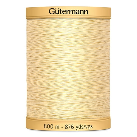 Natural Vanilla Creme - Gutermann Natural Cotton Vanilla Cream Thread, 876 Yd.