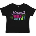 thumbnail image 3 of Inktastic Mermaid Vibes with Tail and Seashell Girls Toddler T-Shirt, 3 of 5