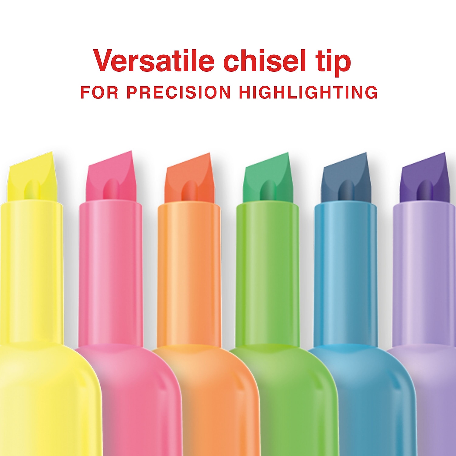 Staples Hype Tank Highlighter Chisel Tip Assorted 36/Pack (ST62946)