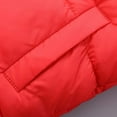 thumbnail image 6 of GYRATEDREAM Baby Toddlers’s Winter Coats Bear Ears Hooded Zip Up Sweatshirt Fuzzy Fleece Jacket Outerwear Top for 5-6Y Red, 6 of 9