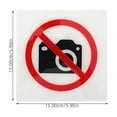 thumbnail image 2 of OULII Panneau d'Avertissement Acrylique Sans Photo Panneau 1 Pcs Design Minimaliste Protection de la Vie Privée, 2 of 7