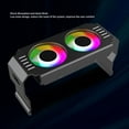 thumbnail image 4 of RAM Radiator, ARGB RAM Radiator Computer Memory Module Heat Sink PWM Temperature Control Dual Fan for DDR DDR2 DDR3 DDR4 DDR5, 4 of 7