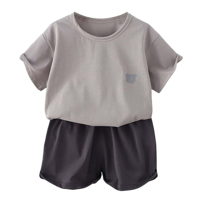 Ensemble de Pyjamas pour Filles, Chandail à Col Rond, Tenues d'Été Douces pour Garçons, Taille 8-9 Ans, Vêtements pour Enfants