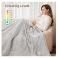 thumbnail image 2 of Electric Blanket for Household Use, Queen Size 84" x 90" | 6 Heating Levels & 8h Auto Timer | Full Body Fast Heating and Ultra Soft Flannel, Electrically Heated Blankets, Not for Medical Purposes, 2 of 6
