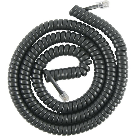 UPC: 0030878761390 | Power Gear 25ft. Coiled Telephone Cord Black for Home or Office 76139