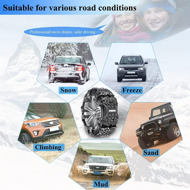 Chaînes neige universelles pour SUV - Équipement auto
