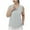 Blue, variant on Lace-Trim Modal Blend Sleepshirt Free Size Sleeveless Nightshirt with Breathable Cotton Blend Stretchy Home Lounge Wear