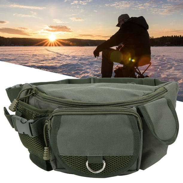 Fishing Bag, Fanny Pack Fishing Waist Bag With 1 X Fishing Bag