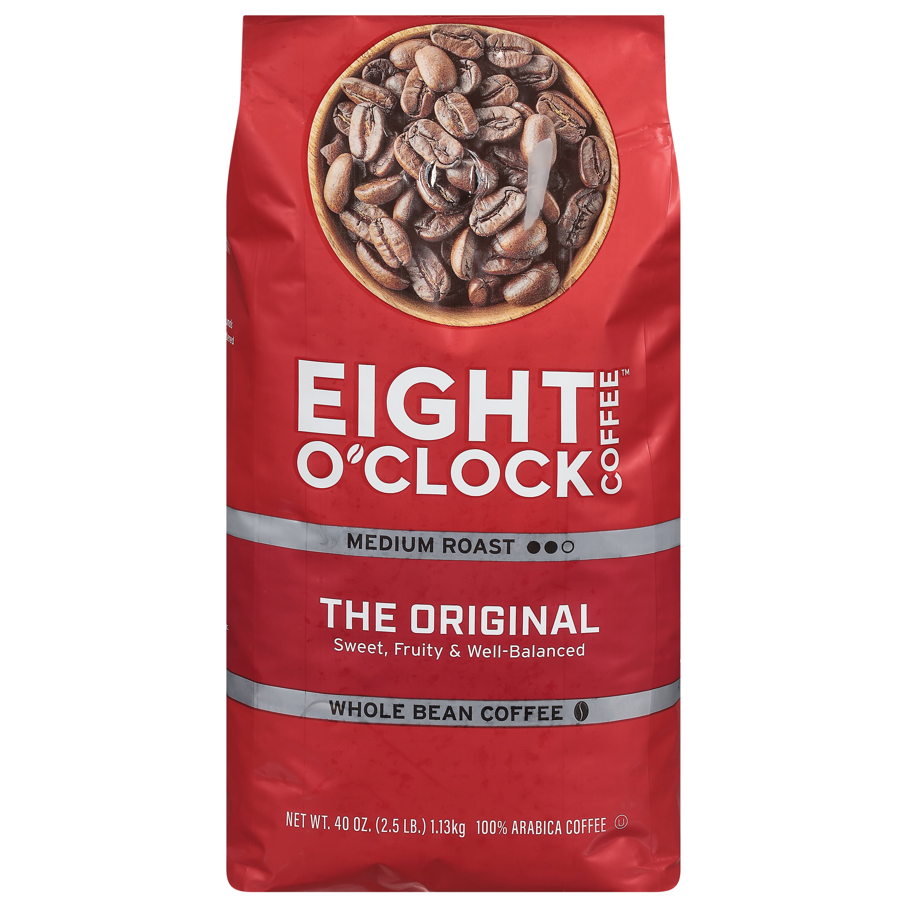 Eight O'Clock Original Arabica Whole Bean Coffee, 45 oz.