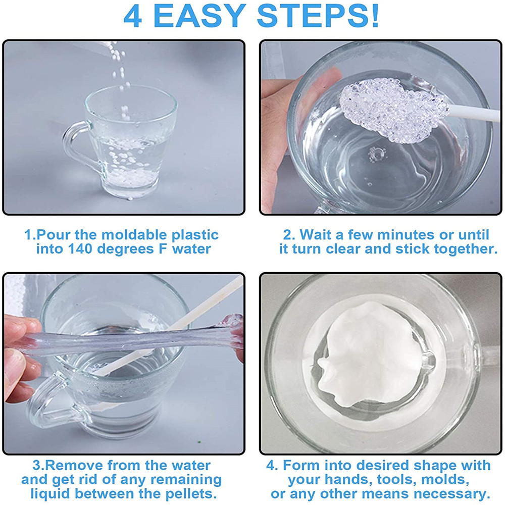 Moldable Plastic,Thermoplastic BeadsPolymorph Plastic for DIY, Repair,  Cosplay,100g/3.53OZ - Walmart.com