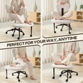 thumbnail image 3 of Waleaf Ergonomic Cross Legged Office Chair, Boucle ADHD & Meditation Chair for Adult, Lumbar Support Swivel Wide Seat, Yoga & Kneeling chair, 3 of 11