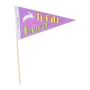 Way to Celebrate Easter Thrill Of The Hunt Purple Felt Pennant on a Stick, 18"