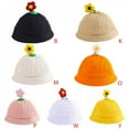 thumbnail image 3 of Children Fashion Three-dimensional Plush Floret Pure Color Fisherman Hat, 3 of 6