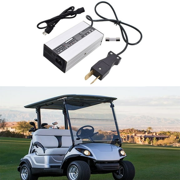 munirater 36V 5A Battery Charger with Crows Foot Plug Replacement for EZGO Yamaha DS TXT Club Car Golf Cart