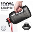 thumbnail image 6 of GEDUX 64oz Half Gallon Motivational Water Bottle with 2 Lids (Chug and Straw), BPA Free Sports Drink Water Jug with Time Marker for Camping Sports Workouts and Outdoor Activity, 6 of 7