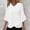 White, variant on XPMWRP 3/4 Length Sleeve for Womens Tops Summer V Neck Ruffled Sleeve Chiffon Blouses Dressy Business Casual Blouses Work Shirts Mint Green XXL