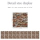 thumbnail image 2 of Azulejo de pared de PVC para salpicaduras, 20 hojas, autoadhesivo rústico, para cocina, baño, chimenea, dormitorio, mosaico Vintage, 10x10cm, 2 of 8