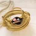 thumbnail image 5 of Bolso bandolera tejido para mujer, bolso de mano pequeño de cuero, bolso de pan anudado, bolso tipo cartera con asa superior para fideos., 5 of 5