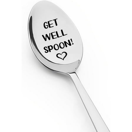 Get Well Spoon Gifts for Best Friend Friendship Gift for Sister Brother Birthday Graduation Gifts for Daughter Son Inspirational Motivetional Gift for Niece Surgery Recovery Gifts for Mom