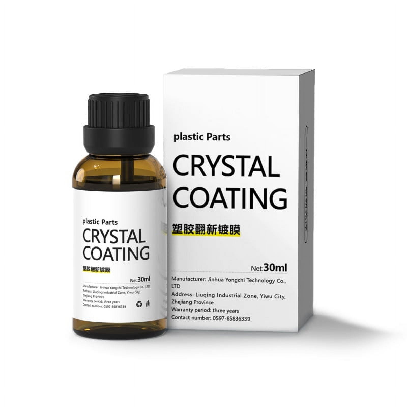 KCRPM Cristal Coating para PláStico Del Carro, Plastic Parts Crystal  Coating, Crystal Coating for Car, Plastic Parts Refurbish Agent with Spong  (1PC)