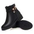 thumbnail image 5 of Zapatos de madre Zapatos de algodón Zapatos de tacón grueso de algodón para mujer Zapatos de cuero Suela suave plana Botines de tacón medio Antideslizantes Zapatos para mujeres de mediana, 5 of 5