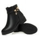 thumbnail image 5 of Zapatos de madre Zapatos de algodón Zapatos de tacón grueso de algodón para mujer Zapatos de cuero Suela suave plana Botines de tacón medio Antideslizantes Zapatos para mujeres de mediana, 5 of 5