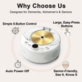 Simple CD Player for Dementia Alzheimer's Seniors, CD Music Player for ...