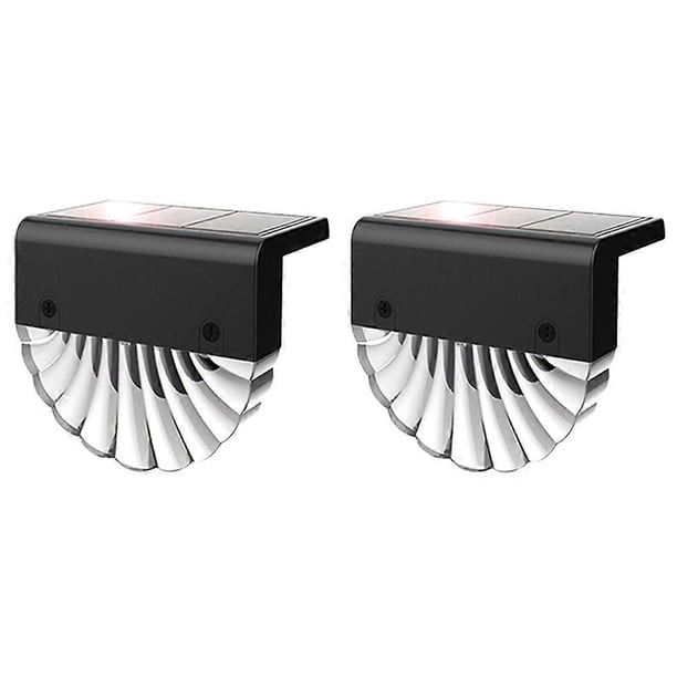 2pcs Solar Wall Light Outdoor Solar LED Waterproof Lighting for Deck Fence Patio