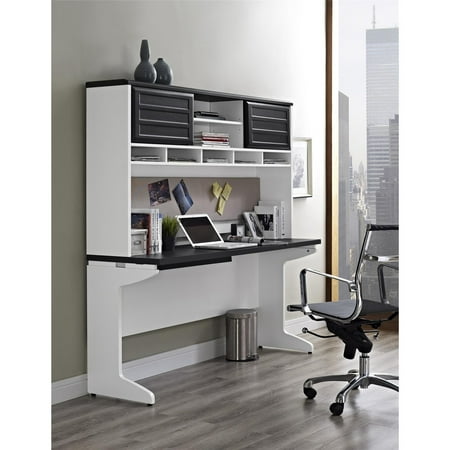 Cherry Rectangular Credenza - Ameriwood Home Pursuit Credenza and Hutch Bundle