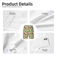 thumbnail image 5 of Cauagu Multicolored Tropical Print Swim Trunks for Men,Youth Boys Swim Shorts Compression Liner Beach Shorts Boys' Swimming Shorts 7-20 Years Bathing Suit-Large, 5 of 7