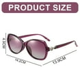 thumbnail image 2 of Gafas de sol elegantes con montura pequeña y diamantes incrustadas, gafas de sol de moda, hechas de PC, TAC, 2 of 5