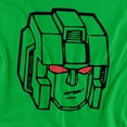 thumbnail image 2 of Transformers Starscream Head Women's T Shirt, Kelly Green, Medium, 2 of 6
